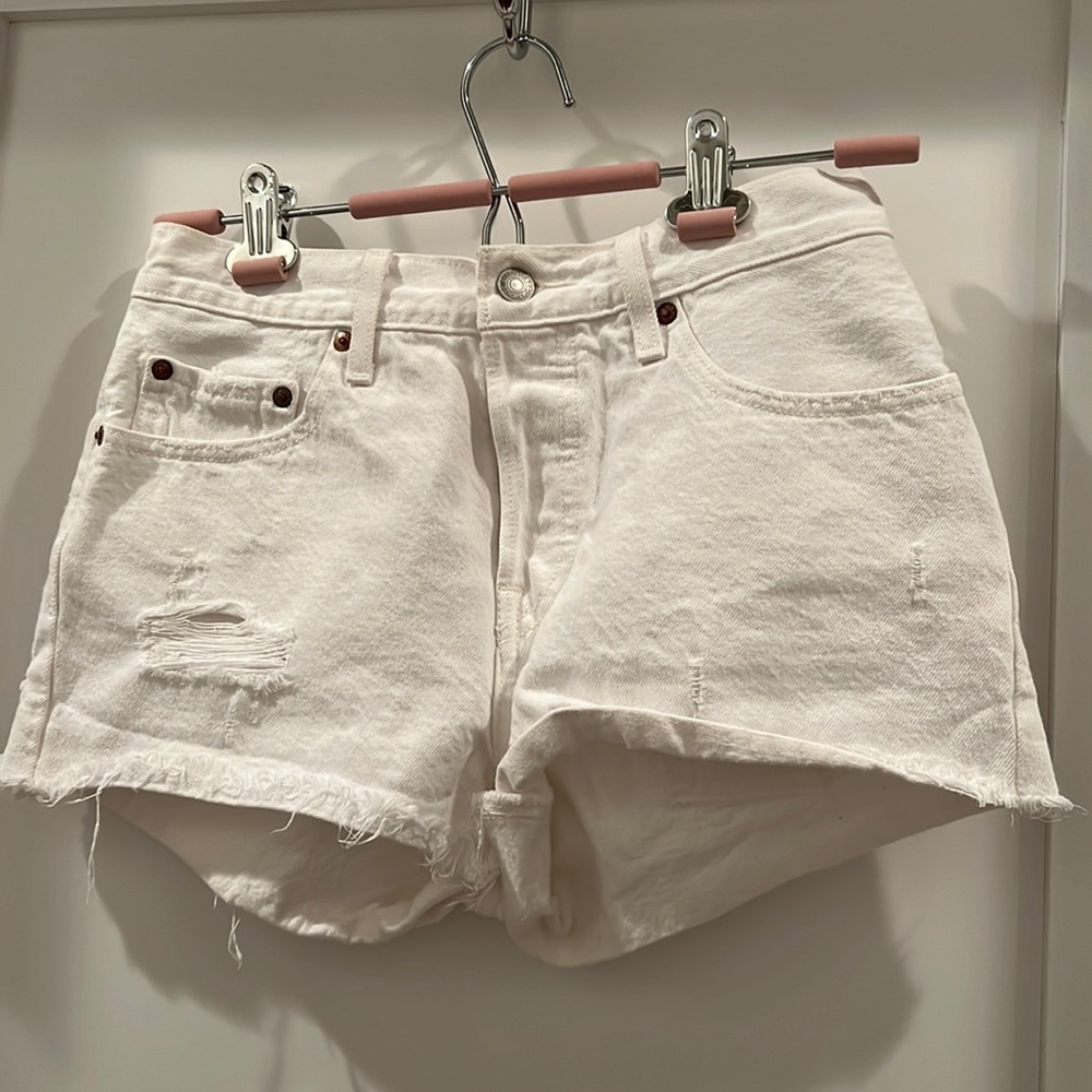 Levi’s Distressed Denim Shorts
